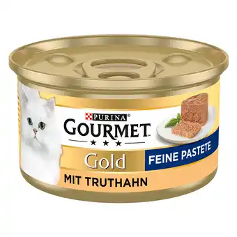 Zooplus 36 + 12 gratis! 48 x 85 g Gourmet Gold Kattenvoer - Gold Paté Kalkoen aanbieding