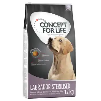 Zooplus Concept for Life Hondenvoer 10 + 2 kg gratis! - Labrador Sterilised aanbieding