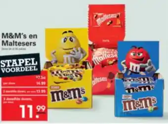 Sligro M&M's en Maltesers aanbieding