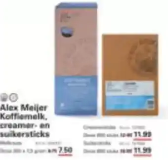 Sligro Alex Meijer Koffiemelk, creamer en suikersticks aanbieding