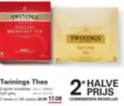 Sligro Twinings Thee aanbieding