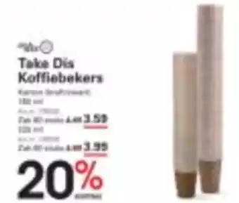 Sligro Take Dis Koffiebekers aanbieding