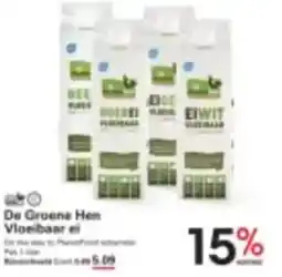 Sligro De Groene Hen Vloeibaar el aanbieding