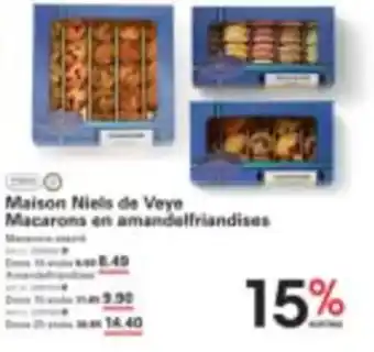 Sligro Maison Niels de Veye Macarons en amandelfriandises aanbieding