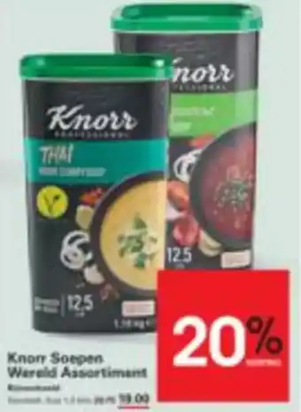 Sligro Knorr Know Soepen Wereld Assortiment aanbieding