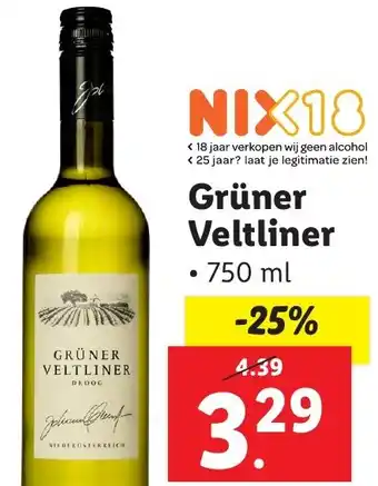 Lidl Grüner Veltliner aanbieding