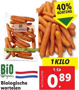 Lidl Biologische wortelen aanbieding