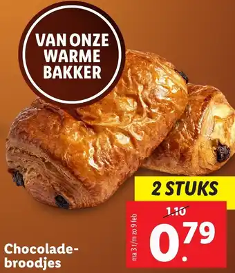 Lidl Chocoladebroodjes aanbieding