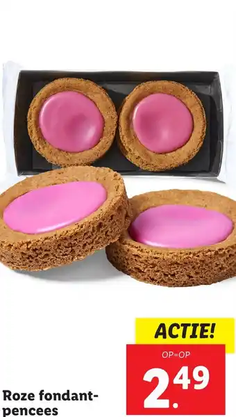 Lidl Roze fondant pencees aanbieding