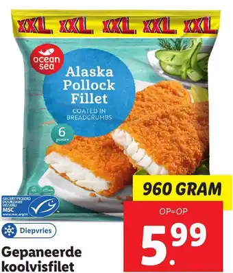 Lidl Gepaneerde koolvisfilet aanbieding