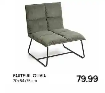 Xenos Fauteuil Olivia 70x64x75 Cm aanbieding