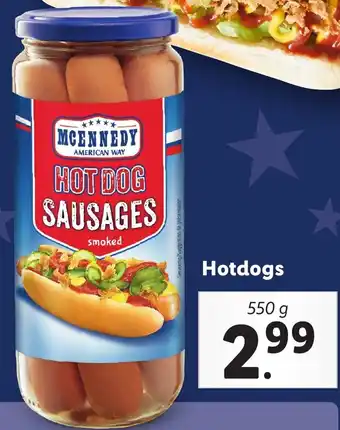 Lidl Hotdogs aanbieding