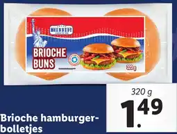 Lidl Brioche hamburger bolletjes aanbieding