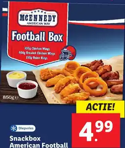 Lidl Snackbox American Football aanbieding