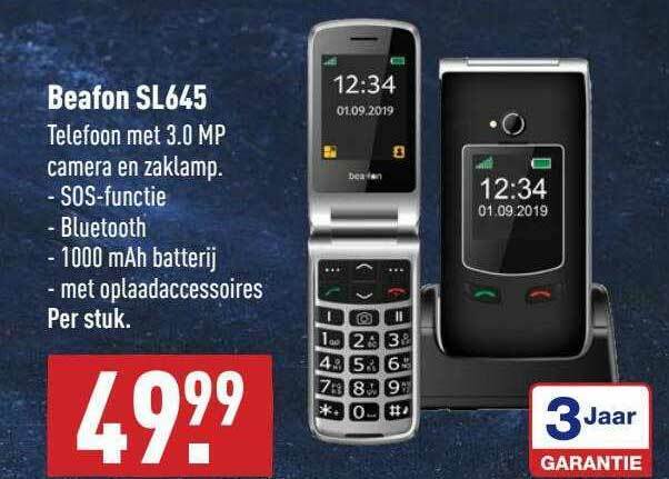 Produktbild von Beafon, SL645, LTE 4G, Silverline, Seniorenhandy SOS Notruftaste