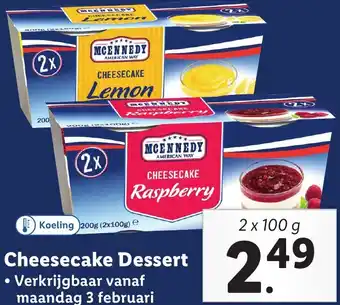 Lidl Cheesecake Dessert aanbieding