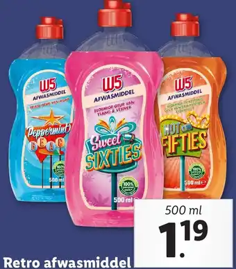 Lidl Retro afwasmiddel aanbieding