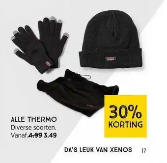 Xenos Alle Thermo 30% Korting aanbieding