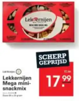 Sligro Lekernijen Mega mini snackmix aanbieding