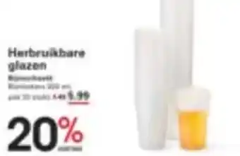 Sligro Herbruikbare glazen aanbieding