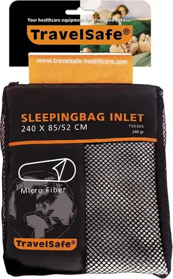 Bol.com Travelsafe Microfiber Inlet Mummy - 1pers. - Off White aanbieding