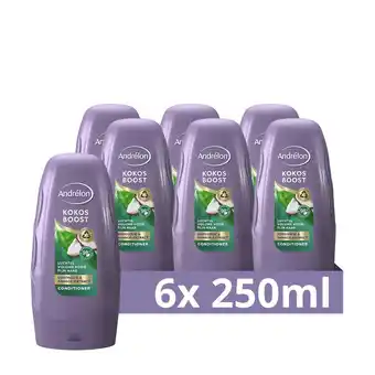 Wehkamp Andrélon Kokos Boost conditioner - 6 x 250 ml aanbieding