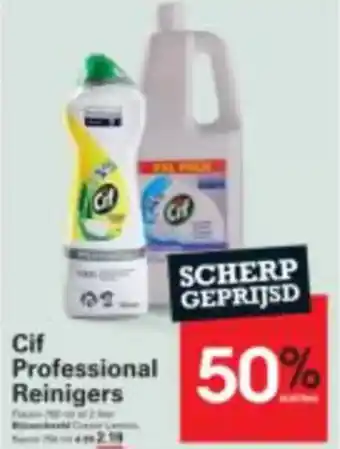 Sligro Cif Professional Reinigers aanbieding