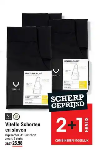 Sligro Vitello Schorten En Sloven 2+1 Gratis aanbieding