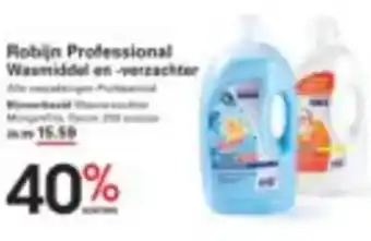 Sligro Robijn Professional Wasmiddel en verzachter aanbieding