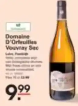 Sligro Domaine D'Orfeuilles Vouvray Sec aanbieding