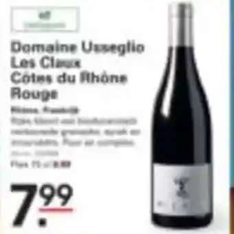 Sligro Domaine Usseglio Les Claus Cotes du Rhone Rouge aanbieding