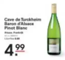 Sligro Cave de Turckheim Baron d'Alsace Pinot Blanc aanbieding