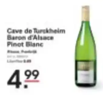 Sligro Cave de Turckheim Baron d'Alsace Pinot Blanc aanbieding