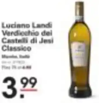 Sligro Luciano Landi Verdicchio del Castelli di Jesi Classico aanbieding