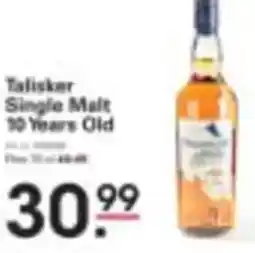 Sligro Talisker Single Malt 10 Years Old aanbieding