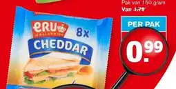 Hoogvliet ERU cheddar plakken aanbieding