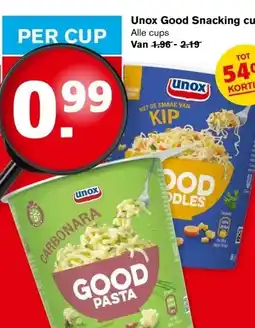 Hoogvliet Unox Good Snacking cups aanbieding