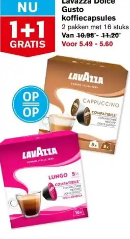 Hoogvliet Lavazza Dolce Gusto koffiecapsules aanbieding