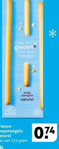 Hoogvliet G'woon soepstengels naturel aanbieding