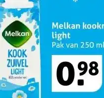 Hoogvliet Melkan kookroom light aanbieding