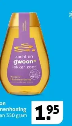 Hoogvliet G'woon bloemenhoning aanbieding