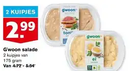 Hoogvliet G'woon salade aanbieding