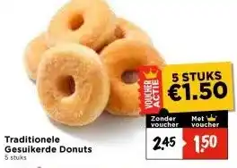 Vomar Voordeelmarkt Traditionele Gesuikerde Donuts aanbieding