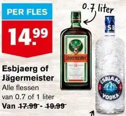 Hoogvliet Esbjaerg of Jägermeister aanbieding