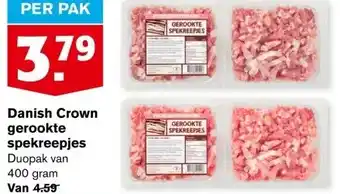 Hoogvliet Danish Crown gerookte spekreepjes aanbieding