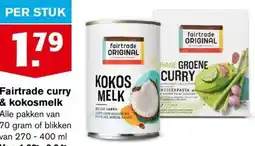 Hoogvliet Fairtrade curry & kokosmelk aanbieding