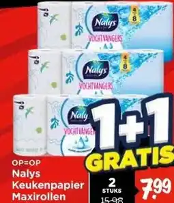 Vomar Voordeelmarkt Nalys Keukenpapier Maxirollen aanbieding