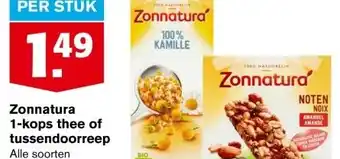 Hoogvliet Zonnatura 1-kops thee of tussendoorreep aanbieding