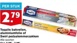 Hoogvliet Toppits bakvellen, aluminiumfolie of Swirl pedaalemmerzakken aanbieding