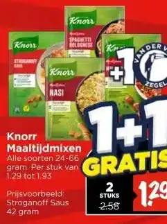 Vomar Voordeelmarkt Knorr Maaltijdmixen aanbieding